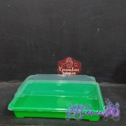 Коробка пластиковая 188*133*30 см, зеленое дно, (для суши), шт