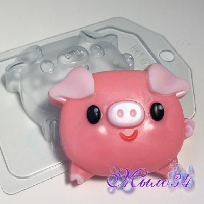 Пластиковая форма Свинка - пухляшка