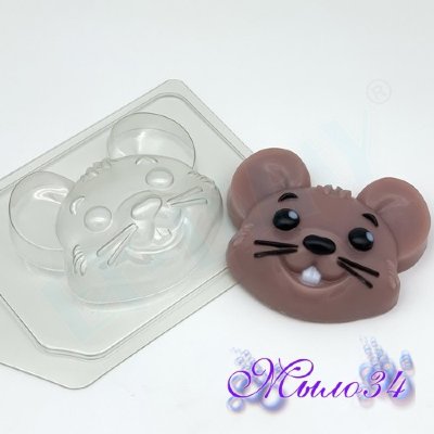 Пластиковая форма Мышь / Мультяшная голова