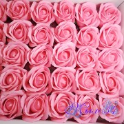 Роза из мыла (пенные розы) Розовый фламинго 4,5*6 см, шт