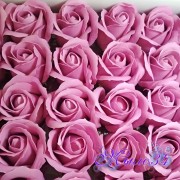 Роза из мыла (пенные розы) Сиреневый светлый 4,5*6 см, шт