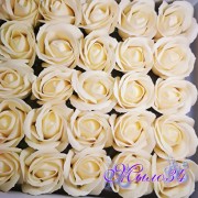 Роза из мыла (пенные розы) Персиковый 4,5*6 см, шт