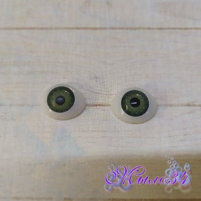 Глазки объемные 15*11 зеленые, 1 пара