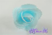 Роза из фоамирана, с блестками, голубой, 5.5 см, шт