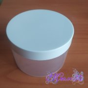 Баночка шарм 450гр 450/106, белая крышка, шт