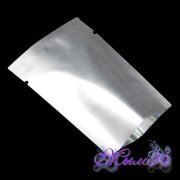 Пакет фольгированный 6*9 см прозрачный/серебро под запайку, шт