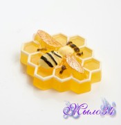 Пластиковая форма Большая пчела на сотах (any)